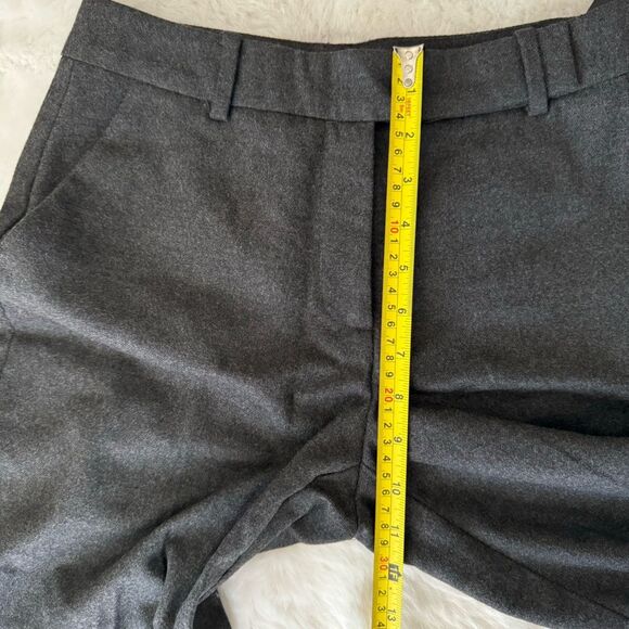 Zara Basic Wide Leg Ankle Pants - Charcoal - Picture 8 of 11